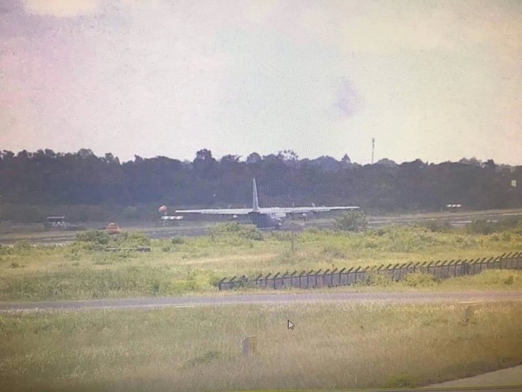 สนามบินอุบลฯวุ่น!เครื่อง C130 ยางคารันเวย์แตกขวางทุกเที่ยวบิน