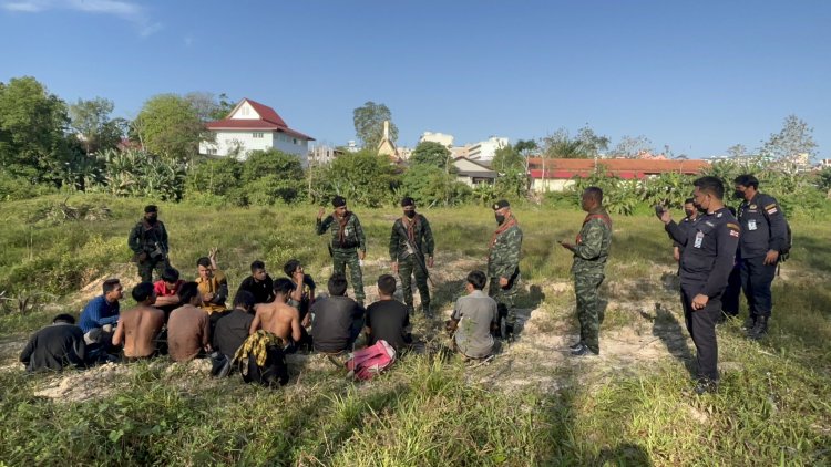 ทหารสนธิกำลังตชด.437 สกัดจับกุมแรงงานต่างด้าว “เมียนมา”  คาชายแดนไทย-มาเลเซีย