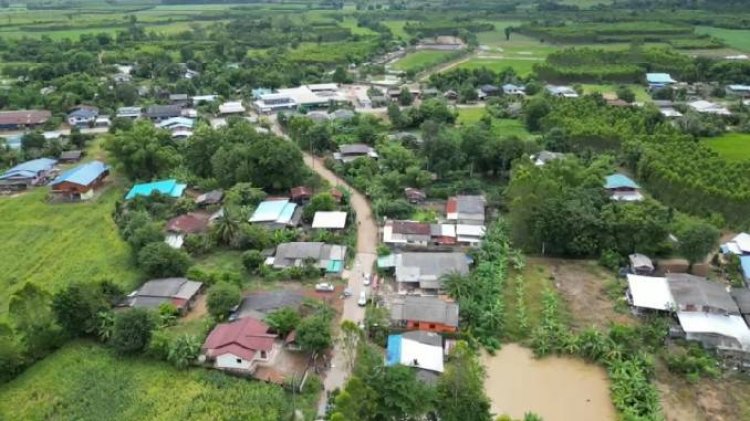 ฝนถล่มกบินทร์บุรีน้ำป่าไหลหลากท่วมฉับพลัน  2 หมู่บ้าน