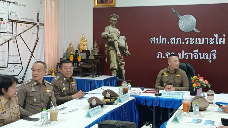 ตำรวจปราจีนบุรีรวบยกแก๊งสังหาร "ดาบโก้-ภรรยาท้องแก่ 6 เดือน"