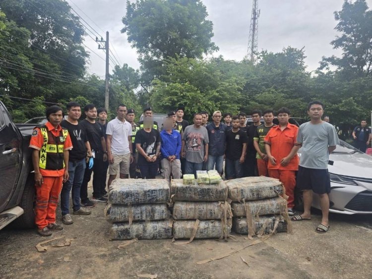 ตำรวจ ทล.ชัยภูมิสนธิกำลังทลายแก๊งขนยาไอซ์ล็อตใหญ่ยึดกว่า 600 กก.คุม 2 ผู้ต้อหา