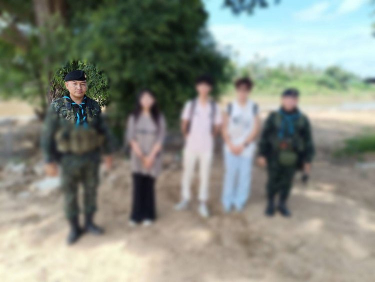 ตำรวจสนธิกำลังทหารตากช่วย3นักศึกษาม.ดังสัญชาติจีนถูกลวงทำงานกลับรีดค่าไถ่