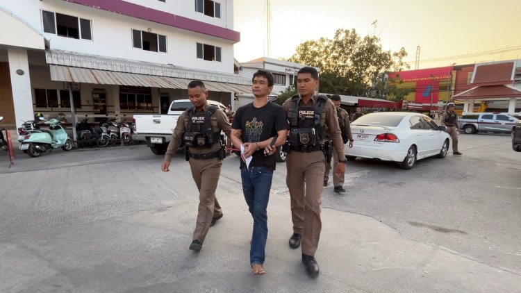 ตำรวจขอนแก่นรวบหนุ่มทาสยาบ้าคลั่งใช้มีดปาดคอแม่บ้านบาดเจ็บ