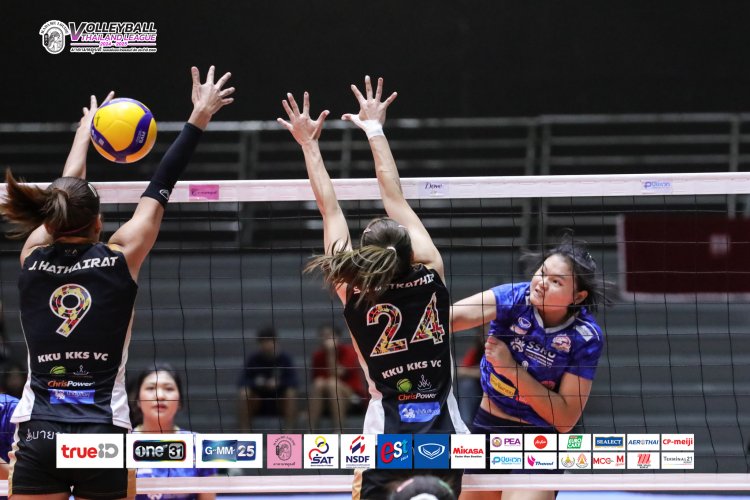 "สาวขอนแก่นควงรือเสาะ" คว้าชัย ตบไทยแลนด์ลีก