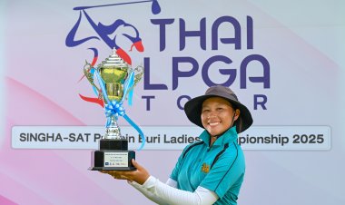 "สวิงทีมชาติ" เครื่องร้อน "นัจ-กฤติชัญญา" คว้าแชมป์ "สิงห์-เอที" ปราจีนฯ