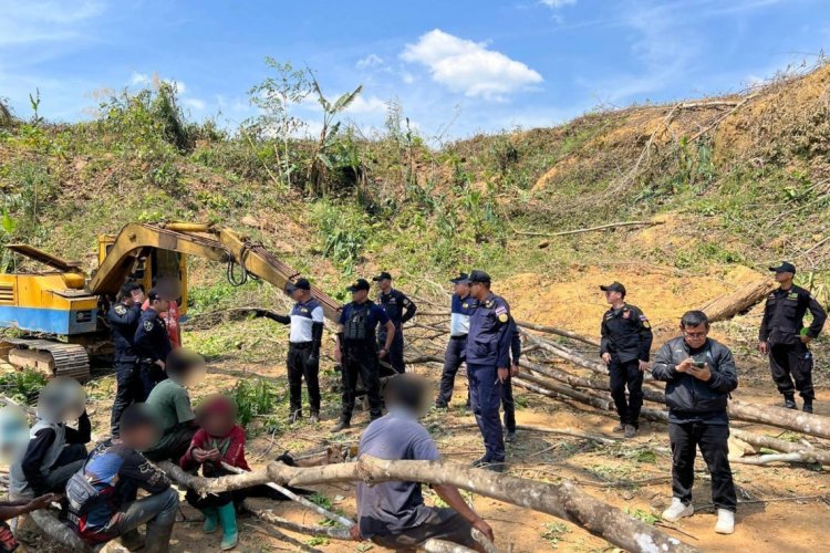 ตำรวจปทส.เปิด"ยุทธการพิทักษ์ผืนป่าตะวันออก"รวบ 7 ผู้ต้องหารุกป่าสงวนทำสวนทุเรียน