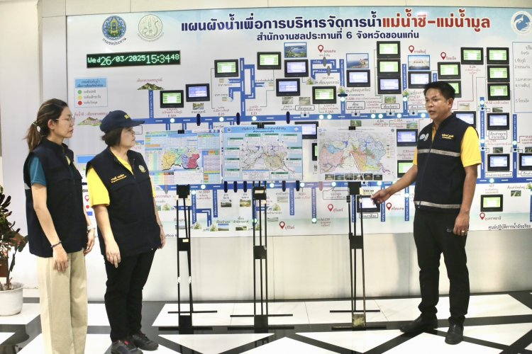กรมชลฯเร่งสร้างความมั่นคงแหล่งน้ำต้นทุนลุยบริหารจัดการน้ำโขง เลย ชี มูล ป้อนเกษตร-น้ำกินน้ำใช้