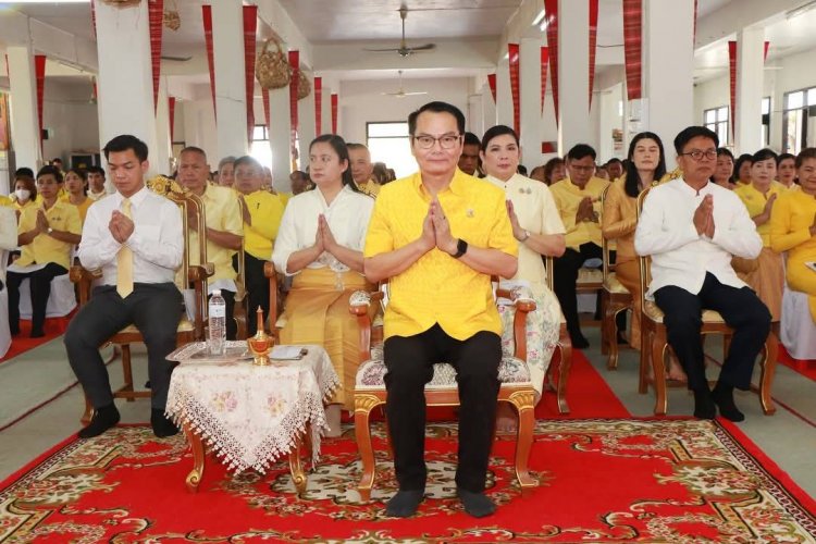 อำนาจเจริญ จัดพิธีเจริญพระพุทธมนต์เฉลิมพระเกียรติ พระบาทสมเด็จพระเจ้าอยู่หัวและพระบรมวงศานุวงศ์