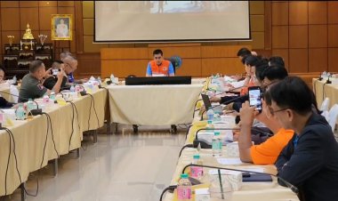 ผู้ว่าฯศรีสะเกษ ประชุมวางแผนปฏิบัติการเฉพาะกิจพิทักษ์พื้นที่ป้องกันและบรรเทาสาธารณภัย
