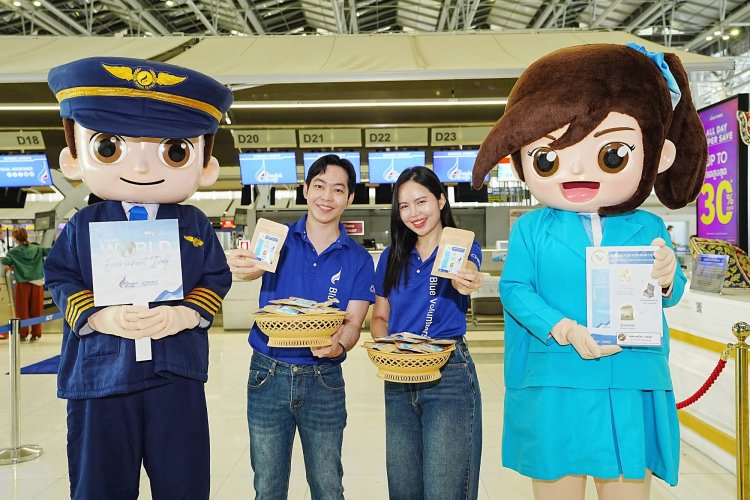 สายการบิน"บางกอกแอร์เวย์"รักษ์โลก แจกปุ๋ยออร์แกนิกผู้โดยสาร