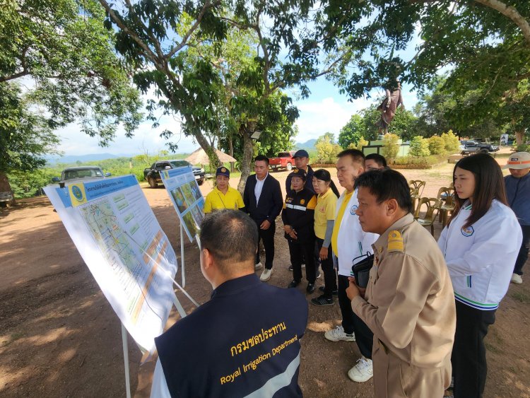 สำรวจเชิงรุก! ชลประทานน่านผนึกกำลัง ส.ส.เชาวฤทธิ์ เดินหน้าโครงการแก้มลิงห้วยลี่ บรรเทาน้ำท่วมลุ่มน้ำเมืองน่าน
