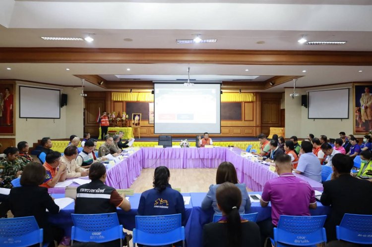 ศรีสะเกษ เร่งระดมฝึกศูนย์บัญชาการเหตุการณ์ เตรียมรับมือภัยทางอากาศและภัยจากกองกำลังนอกประเทศ