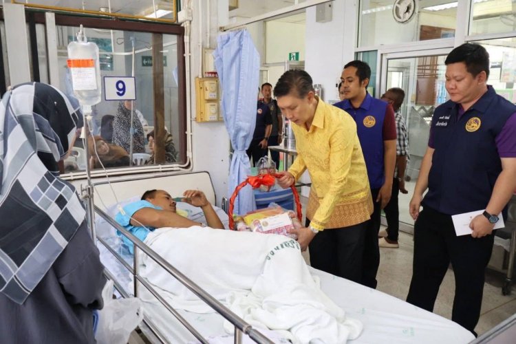 ผู้ว่าฯนราธิวาสห่วงใยจนท.บาดเจ็บจากเหตุคนร้ายลอบยิงชุดคุ้มครองที่สุคิริน