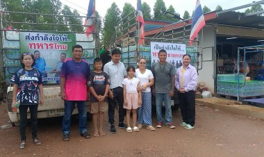 กลุ่มเซียนแหรวมพลังบริจาคน้ำดื่ม 4 ตันมอบทหารชายแดน จ.สุรินทร์