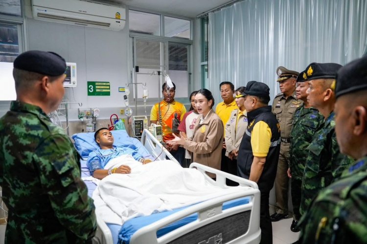 "แพทองธาร"พร้อมคณะเยี่ยม 3 พลทหารเหยียบกับระเบิดช่องบกชายแดนไทย-กัมพูชา