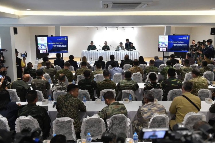 รัฐบาลไทยแจง'คณะทูต-สื่อ'นานาชาติ ตอบโต้ตามสิทธิ์ป้องกันตนหลังกัมพูชาโจมตีพลเรือน