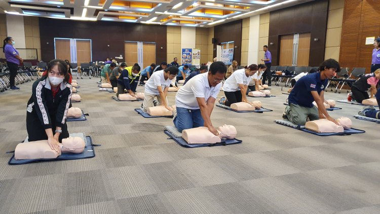 ทต.บางปู เปิดศูนย์การเรียนรู้ด้านการปฐมพยาบาลฉุกเฉินและการกู้ชีพชั้นพื้นฐาน
