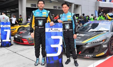 "ปิติ-กันตศักดิ์" ขึ้นโพรเดียม GT32 เรซซ้อน ที่เซบัง มาเลยเซีย