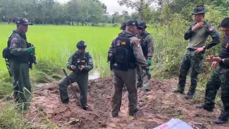 ชาวบ้านผวา!ฝนถล่มซัดดินชะล้าง “ระเบิดเขมร” โผล่ชายแดนศรีสะเกษ