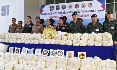 ปปส.ภาค5 แถลงจับล็อตใหญ่เครือข่ายค้ายาข้ามชาติยึดไอซ์ 496 กก.
