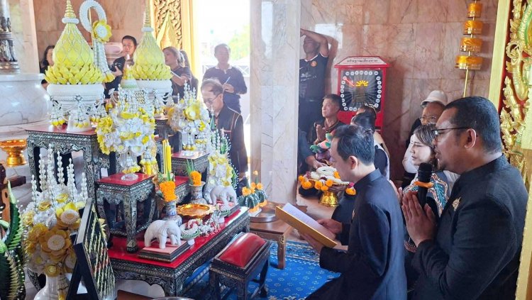 ผู้ว่าฯศรีสะเกษเปิดงานสมโภชศาลหลักเมืองปรางค์กู่และเฉลิมฉลองวันสถาปนาอำเภอปรางค์กู่ ปี 2568