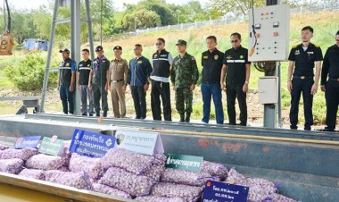 กระเทียมเถื่อนทะลัก นรข.มุกดาหารสกัดจับลักลอบขนข้ามโขงยึดของกลาง 130 กระสอบ