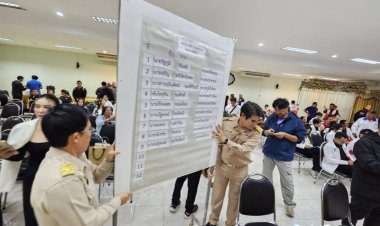 บรรยากาศรับสมัครเลือกตั้ง สส.แบบแบ่งเขตเลือกตั้ง จังหวัดน่านคึกคัก 11 พรรคการเมืองส่งผู้สมัครลงชิงชัย