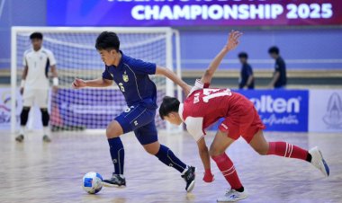ฟุตซอลไทย U16 เสมออินโด 3-3 เตรียมรีแมตช์เข้าชิง ศึกชิงแชมป์อาเซียน 2025