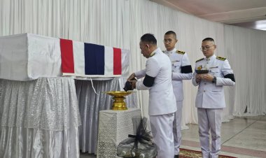 พระราชทานน้ำหลวงอาบศพ "จ.ส.อ.พีรยุทธ น้าวิลัยเจริญ" วีรบุรุษผู้เสียสละเพื่อชาติ