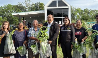 ศูนย์ขยายพันธุ์พืชที่ 2 ตรัง มอบพันธุ์พืชส่งความสุขปีใหม่ ปลูกสร้างรายได้ครอบครัว