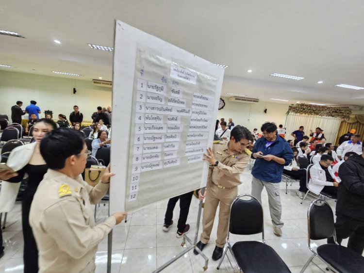 บรรยากาศรับสมัครเลือกตั้ง สส.แบบแบ่งเขตเลือกตั้ง จังหวัดน่านคึกคัก 11 พรรคการเมืองส่งผู้สมัครลงชิงชัย