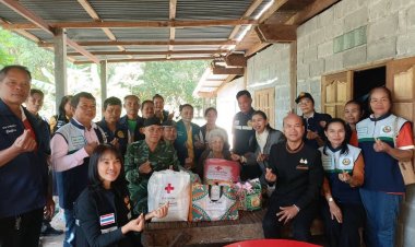 สุริยา รองผู้ว่าฯ ศรีสะเกษ "ศรีสะเกษส่งสายใยแห่งรัก" เยี่ยมให้กำลังใจกลุ่มเปราะบาง 22 อำเภอ
