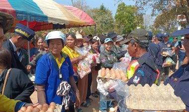 นักรบกบินทร์ส่งมอบธารน้ำใจสู่ชายแดนทหารกองกำลังบูรพาและชาวบ้านไม่ขาดสาย