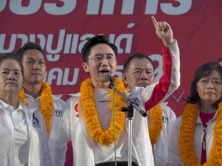 “ยศชนัน”ลงพื้นที่สมุทรปราการ นำทีมผู้สมัครพรรคเพื่อไทยเปิดเวทีปราศรัยมั่นใจชนะ8เขต