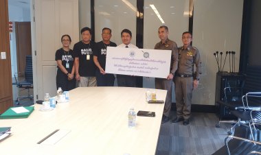 ทต.บางปูมอบเงินอุดหนุนให้กับสภ.บางปูและสภ.เมืองสมุทรปราการเพื่อทำโครงการแก้ไขปัญหายาเสพติด