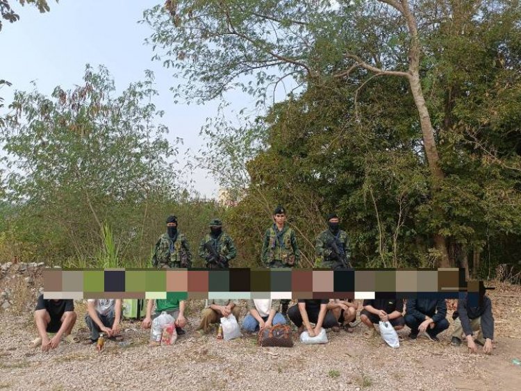 ทหาร ฉก.ราชมนูสกัดจับชาวจีน 10  คน ลักลอบเข้าเมืองโดยผิดกฎหมาย