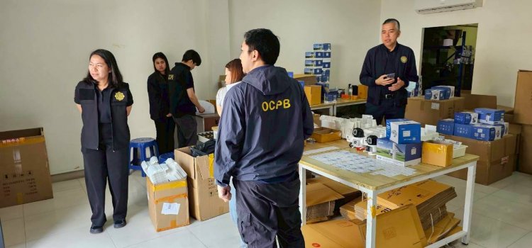 กสทช. บุกจับกล้องวงจรปิดเถื่อนกลางกรุง ยึดของกลาง 6,606 ชุด-ซิมการ์ด501 ซิม