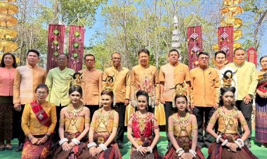 ชูพลังศรัทธา–ยกย่องคนดีศรีขุนหาญ "เถลิงพนมกะบาร์ บูชาพระใหญ่ ไหว้ตรุษสงกรานต์ สนานธรรมราช "