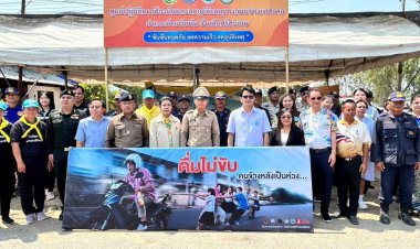 นายอำเภอห้วยทับทัน เปิดศูนย์อำนวยการความปลอดภัยช่วงเทศกาลสงกรานต์