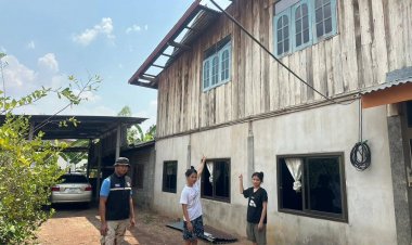 พายุฤดูร้อนพัดกระหน่ำศรีรัตนะ! บ้านเรือนเสียหายยับกว่า 50 หลัง เร่งช่วยเหลือผู้ประสบภัย