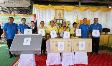 มูลนิธิราชประชานุเคราะห์มอบเงินและสิ่งของพระราชทานแก่ครอบครัวเหยื่อวาตภัยปรางค์กู่