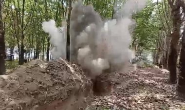 ระเบิดชายแดนศรีสะเกษยังเหลือ อื้อ ! EOD เร่ง เก็บกู้ทำลายทุ่นระเบิดที่ยังตกค้าง