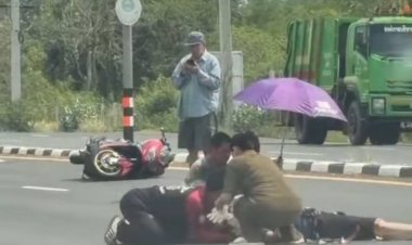 ชื่นชม! พยาบาลสาวกตัญญูรุดช่วยผู้บาดเจ็บกลางถนน ขณะลาพักเลี้ยงลูก เผย "จรรยาบรรณวิชาชีพ" อยู่ในสายเลือด