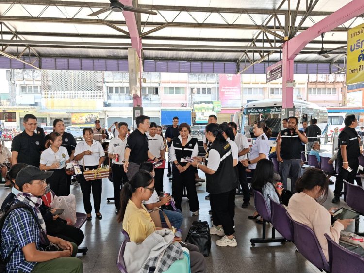 อธิบดีกรมการขนส่งทางบก ลงพื้นที่ศรีสะเกษ ย้ำดูแลประชาชนช่วงสงกรานต์ทุกมิติ
