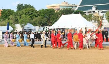 สนามหลวงคึกคักซ้อมใหญ่พิธีแรกนาขวัญตอกย้ำความหวังเกษตรกรไทย