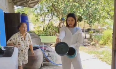 ชาวบ้านร้องน้ำประปาหมู่บ้านเน่าเหม็นอาบแล้วคันตัวทนใช้กว่า  เดือนวอนรัฐช่วยด่วน