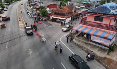 อุกอาจ!4 คนร้ายปลอมเป็นช่างไฟใช้อาวุธสงครามดักยิงถล่มตาบตำรวจดับคารถที่มายอ