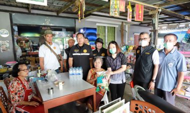 กำนันบ้านกลาง ปทุมฯมอบสิ่งของทุกช่วงวัยทั้งตำบลยกระดับคุณภาพชีวิตลดค่าใช้จ่าย