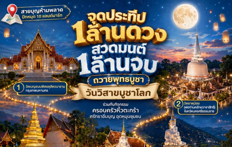 กรมศาสนา-ก.วัฒนธรรม ชวนสายบุญ ร่วมสร้างมหากุศล "วันวิสาขบูชาโลก"