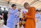 “รมต.สุขสมรวย” ร่วมพิธีเจริญพระพุทธมนต์และทำบุญตักบาตรถวายพระราชกุศล